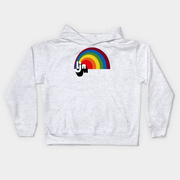 Vintage LJN Rainbow Logo Kids Hoodie by MikesDeadFormats